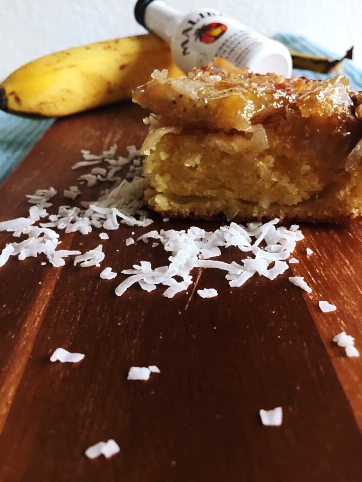 banana-coconut upside down cake