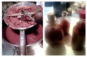 Homemade ketchup - easy to make and uses the scraps from tomato canning and sauce making.