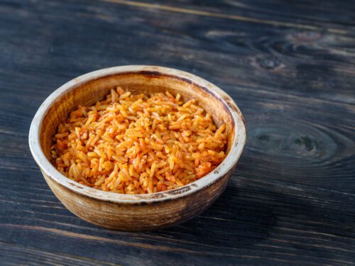 Bowl of Mexican rice