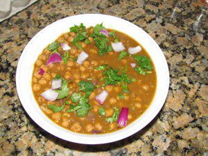Curried chickpeas