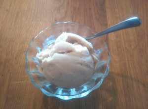 Ice cream in bowl