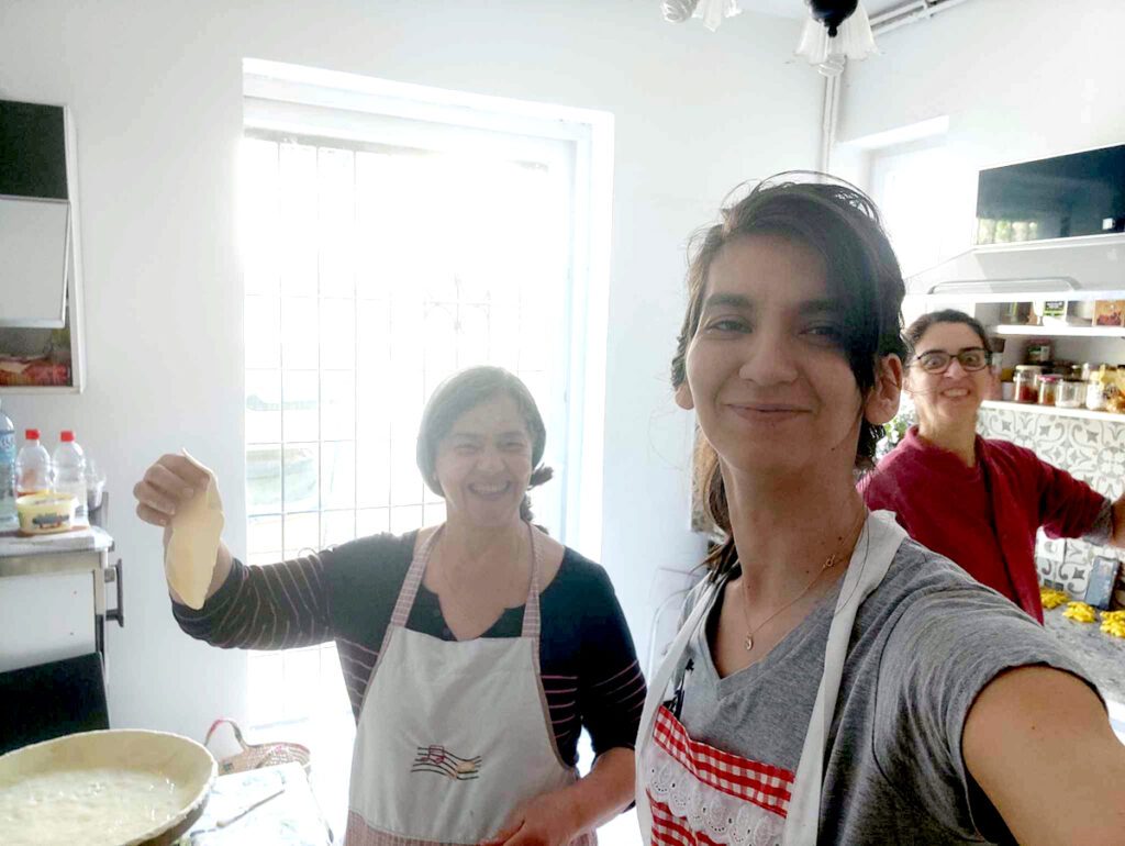 Nefeessa, Bahdja, and Sarah Boudoua make Algerian Baklawa