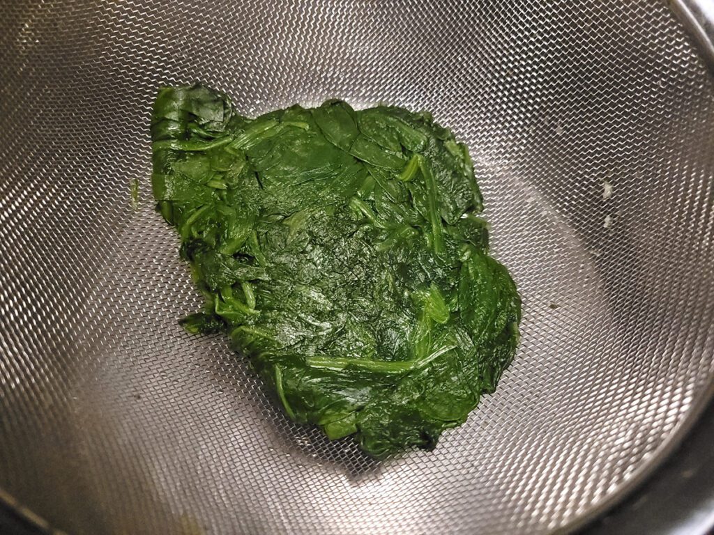 Spinach for spanakopita