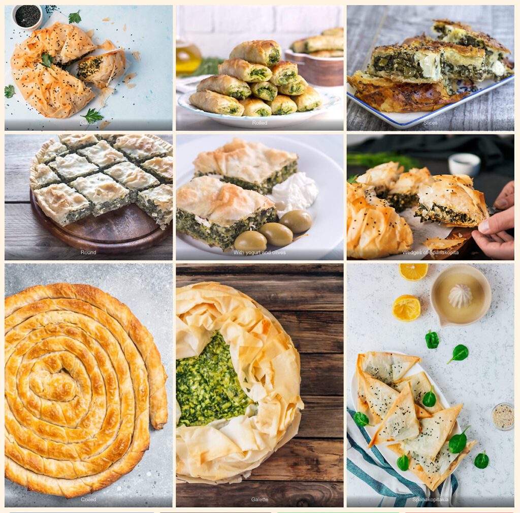 Variations on a theme of Spanakopita