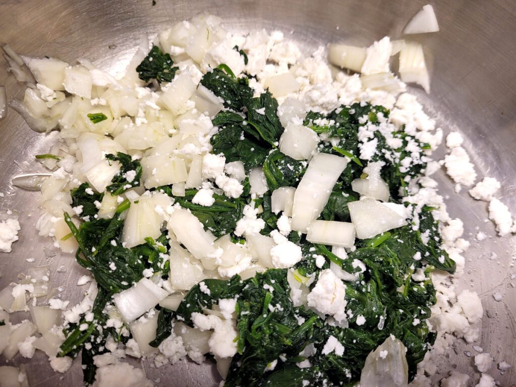 Spankaopita filling